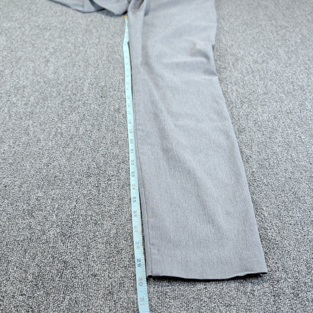 Alfani Modern Slim Leg Pull On Dress Pants Women 12 Gray Rayon Nylon Stretch - Picture 5 of 9